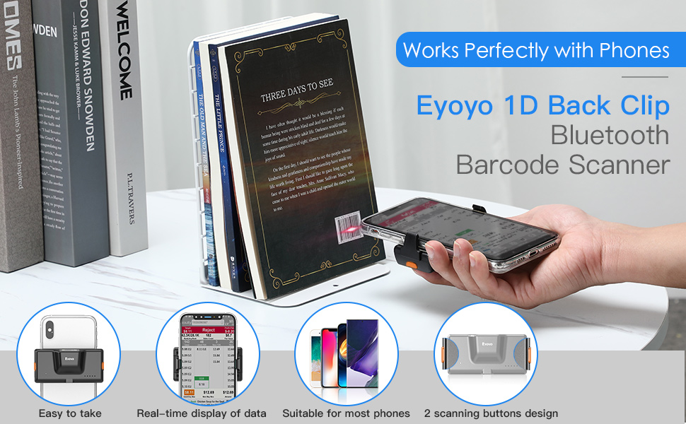 EYOYO BLUETOOTH LASER BARCODE SCANNER