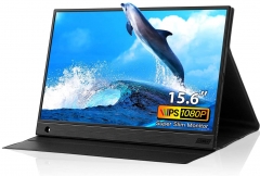 Portable Monitor - Eyoyo 15.6 inch USB C Monitor 1080P IPS LCD Monitor Laptop Second Display Screen for Computer Mac Phone Xbox Switch PS4 for Traveling Working Gaming