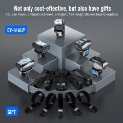 Pack of 5, Eyoyo 1D Ring Barcode Scanner Bluetooth, 2.4G Wireless, USB Wired Inventory Bar Code Scanner Fast Scanning Portable Mini Finger Barcode Reader for Tablet iPhone Android Windows Mac