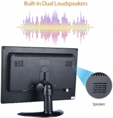 Eyoyo 10 inch Monitor HDMI LCD Monitor 1920x1200 16:10 IPS Screen Display with BNC VGA AV Output for CCTV DVD PC Laptop DVR Built-in Loudspeakers