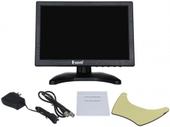 Eyoyo 10 Inch IPS LCD Monitor 1280x800 Resolution Support HDMI VGA BNC AV Input for PC TV Security Display(10 inch)