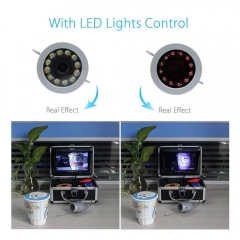 Eyoyo Portable 7 inch LCD Monitor Fish Finder Waterproof Underwater 1000TVL Fishing Camera (7 inch Infrared Lights(30m) + DVR)