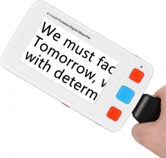 Eyoyo YS010 Portable Digital Magnifier Handheld Electronic Reading Aid 4.3 Inch w/Foldable Handle Multiple Color Modes for Low Vision, 4x-32x Zoom