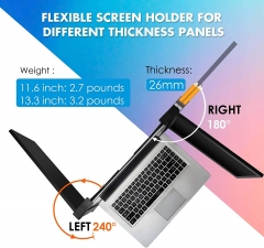 Portable Triple Screen Laptop Workstation External Monitor for Laptop USB C Monitor Compatible with 13.3