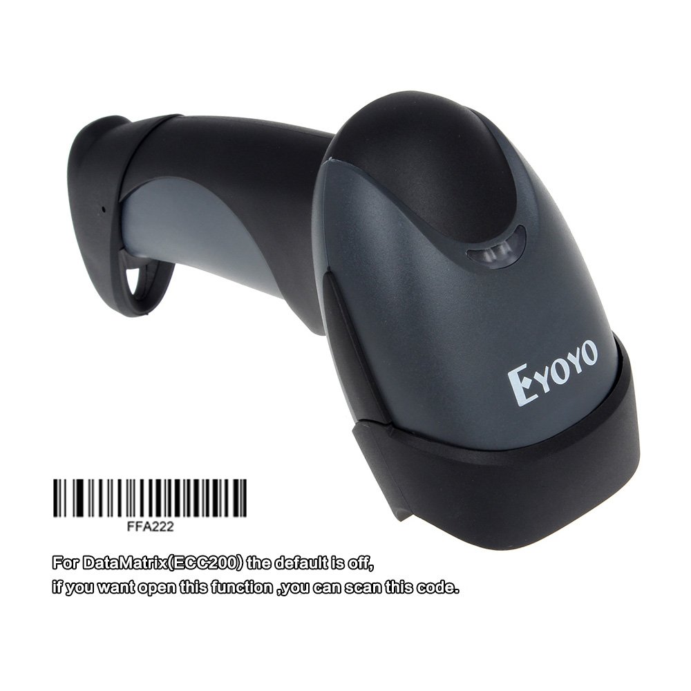 QR Barcode Scanner Eyoyo Wired Handheld 1D 2D USB CCD Barcode Reader For Mobile Payment Computer Screen Scan
