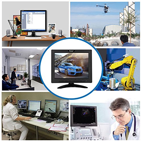 Eyoyo 8 Inch HDMI Monitor 4:3 TFT LCD Mini Screen 1024x768 Resolution Support HDMI VGA BNC AV USB Input with Remote Controller for Video Display DVD PC Laptop