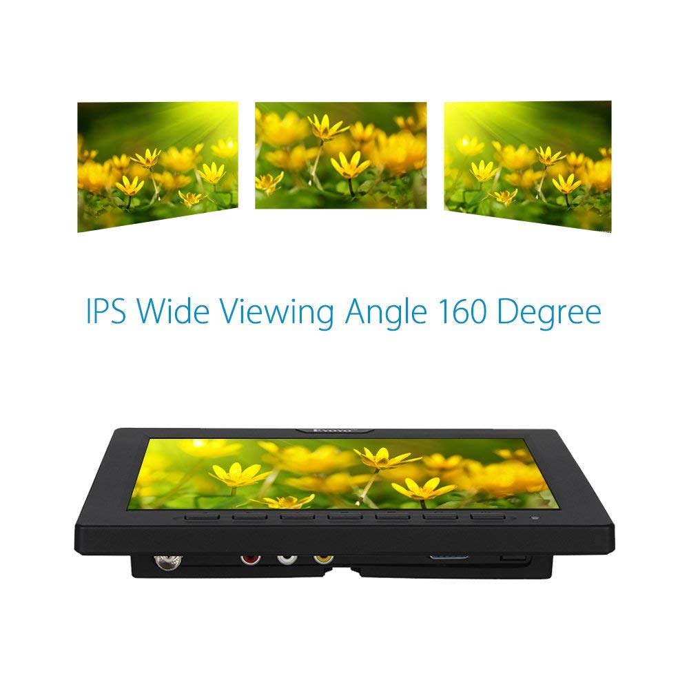 Eyoyo 8 Inch HDMI Monitor 4:3 TFT LCD Mini Screen 1024x768 Resolution Support HDMI VGA BNC AV USB Input with Remote Controller for Video Display DVD PC Laptop