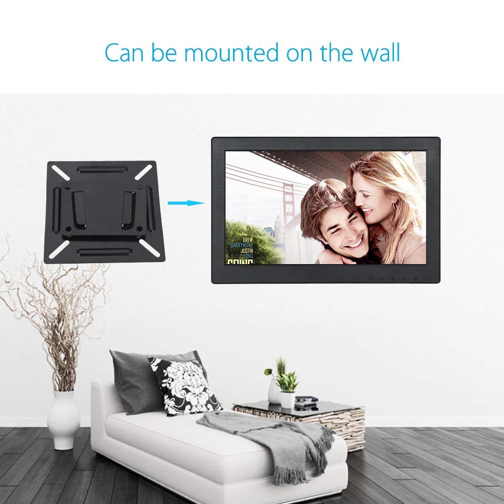 Eyoyo 12 Inch 16:9 Mini TFT LCD HDMI HD Monitor Screen 1366x768 Resolution with HDMI VGA BNC AV Input for PC Display Eyoyo 12 Inch 16:9 Mini TFT LCD HDMI HD Monitor Screen 1366x768 Resolution with HDMI VGA BNC AV Input for PC Display