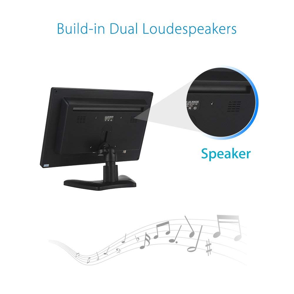 Eyoyo 12 Inch 16:9 Mini TFT LCD HDMI HD Monitor Screen 1366x768 Resolution with HDMI VGA BNC AV Input for PC Display Eyoyo 12 Inch 16:9 Mini TFT LCD HDMI HD Monitor Screen 1366x768 Resolution with HDMI VGA BNC AV Input for PC Display