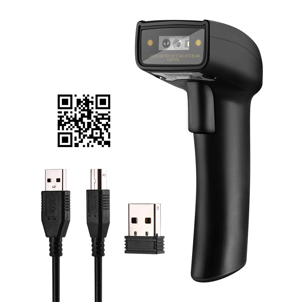 Eyoyo 1D 2D QR Bluetooth Handheld Barcode Scanner, 3-in-1 Bluetooth & 2.4G Dongle Wireless & Wired Connection, CCD PDF417 Data Matrix Bar Code Reader for iPad, iPhone, Android Phones, Tablets or Windows Eyoyo 1D 2D QR Bluetooth Handheld Barcode Scanner, 3-in-1 Bluetooth & 2.4G Dongle Wireless & Wired Connection, CCD PDF417 Data Matrix Bar Code Reader for iPad, iPhone, Android Phones, Tablets or Windows