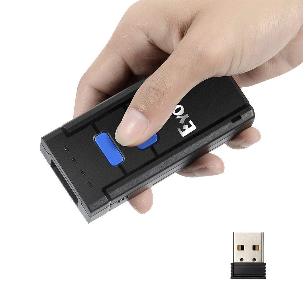 Eyoyo MJ2877 Bluetooth Barcode Scanner 1D Laser Portable USB Bluetooth 2.4G Wireless Barcode Reader Wireless Transfer Distance 
