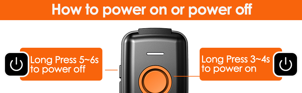 How to power on or power off