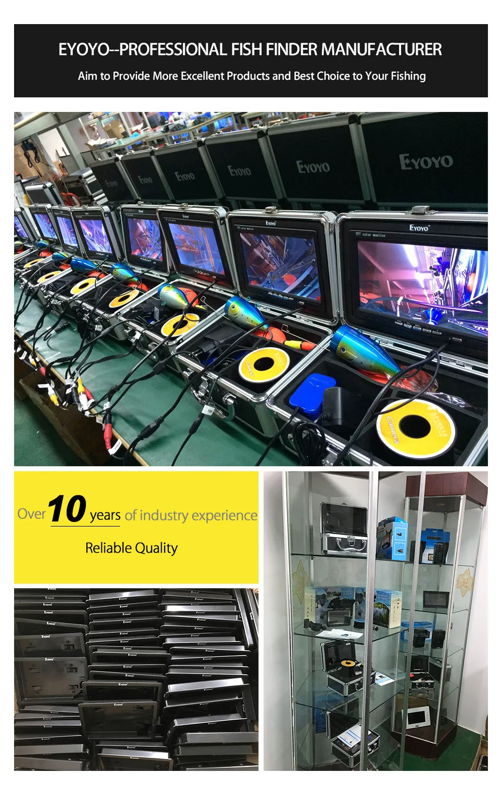 Eyoyo Underwater Fishing Camera 9 inch LCD Monitor HD 1000TVL Waterproof DVR Video Cam (Infrared Lights 30m cable) Eyoyo Underwater Fishing Camera 9 inch LCD Monitor HD 1000TVL Waterproof DVR Video Cam (Infrared Lights 30m cable)